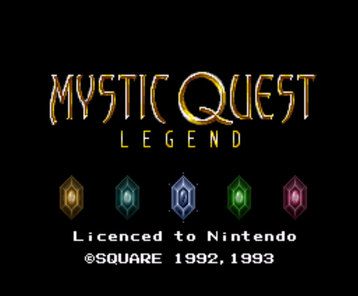 Mystic Quest Legend Title Screen